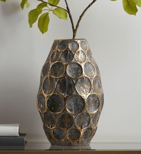 Ensemble de vases finition antique, collection décorative métallique rustique pour une élégance résidentielle intemporelle - Product Image 2