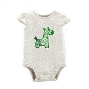 Tirupur Usine Vente Drôle Coton Biologique Barboteuses pour Nourrissons Tout-Petits OEM En Gros 100% Coton Bambou Tissu RTS Conception - Product Image 1