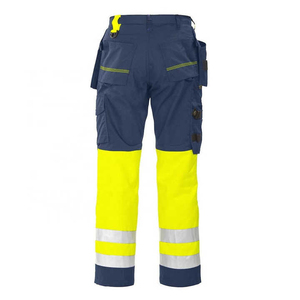 Pantalon de travail réfléchissant haute visibilité de qualité supérieure avec poches cargo et bandes réfléchissantes - Product Image 4