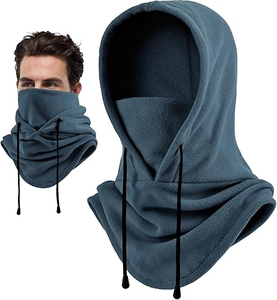 Pasamontañas Unisex a Rayas de Longitud Completa, Personalizado, para Invierno, Cálido, 100% Poliéster, con Capucha, para Uso en Exteriores - Product Image 1