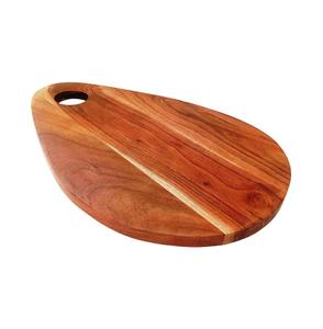Planche à découper en bois poli et lisse pour couper le fromage et la viande, planche à découper et à charcuterie en bois naturel, accessoires de cuisine - Product Image 1
