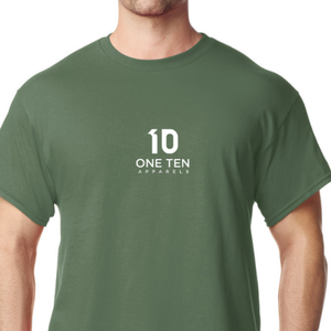 Camiseta para Hombre, Color Verde Jaspeado, Personalizada, de Algodón, Manga Corta, Cuello Redondo, Prenda Lisa para Venta al Por Mayor - Product Image 4