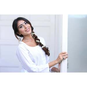 Conjunto de Kurta Blanco Carismático Talla XS, Tejido Transpirable y Cómodo, Cuello Redondo, Estilo Simple, Silueta Holgada para Uso Diario - Product Image 6