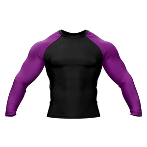 BJJ Jiu-Jitsu No Gi Compression Shirt Rash Guard Anti <b>Slip</b> Silicone Band UPF50+ for Fight and Water Sports Wear - Product Image 2
