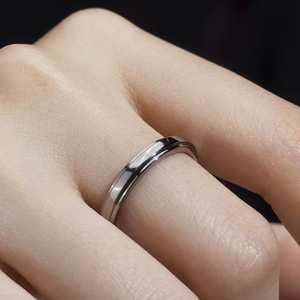 แหวนเพชรคุณภาพสูงจากห้องปฏิบัติการ ดีไซน์เรียบง่าย ทองคำขาว 18K สำหรับผู้ชายและผู้หญิง เหมาะสำหรับงานแต่งงานและงานหมั้น - Product Image 6