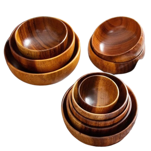 Bol à dessert en bois moderne de haute qualité pour usage domestique, fabriqué en Inde, prix de gros. - Product Image 4