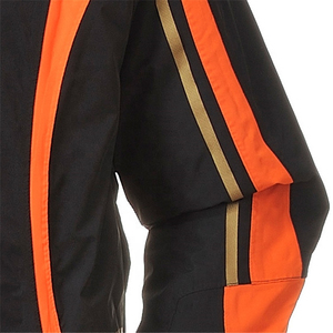 Chaqueta de Esquí Impermeable y Cortavientos Unisex Negra y Naranja con Capucha, Cierre de Cremallera, Material de Poliéster, Aislamiento de Lana - Product Image 5