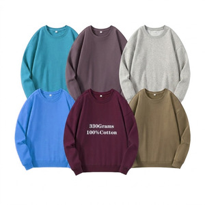 Sudaderas Personalizadas para Hombre, MOQ Bajo, Sudaderas Básicas Extra Grandes Personalizables, Sudadera de Manga Larga, Cuello Redondo, Color Sólido - Product Image 4