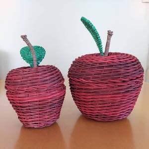 Panier en rotin tressé à la main, fabriqué au Vietnam, avec couvercle, pour le rangement des enfants, décoration de chambre d'enfant - Product Image 1