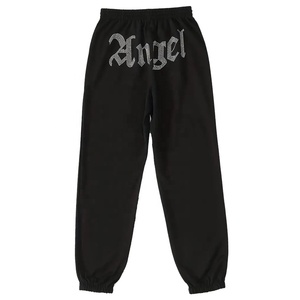 Nouveau design Jogger en molleton avec strass pour femme, style streetwear hip-hop décontracté, personnalisable avec logo OEM, idéal pour le yoga - Product Image 1