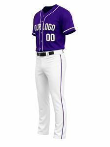 Maillot de baseball personnalisé pour homme, manches courtes, boutons sur le devant, logo blanc, impression 00, évacuation de l'humidité, coupe classique, vêtements pour toutes les saisons - Product Image 5