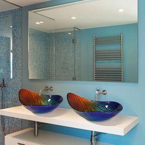 Lavabo da Bagno a Forma di Foglia Colorata - Product Image 3