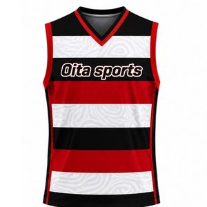 Customized Red Black White Volleyball Sleeveless Shirt Team Sportswear Athletic Top Training Competition Uniform Apparel - Product Image 1