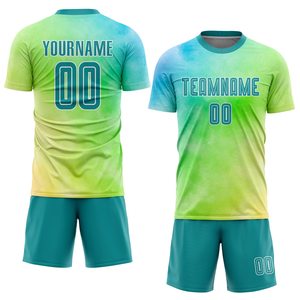 Camiseta de Fútbol Personalizable para Niños, Nuevo Estilo, Sublimación Completa, Secado Rápido, Uniforme de Entrenamiento Transpirable para Equipos de Fútbol Infantil - Product Image 1