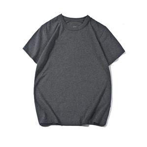 T-shirt en coton tie-dye oversize pour homme, manches courtes, col rond, couleur unie, tricoté, design vierge, coupe classique 2026 - Product Image 3