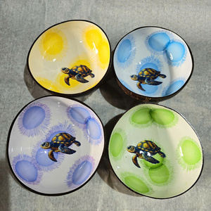 Ensaladera de laca Hathai personalizada de alta calidad, vajilla de diseño múltiple respetuosa con el medio ambiente de coco de Bambú - Product Image 5