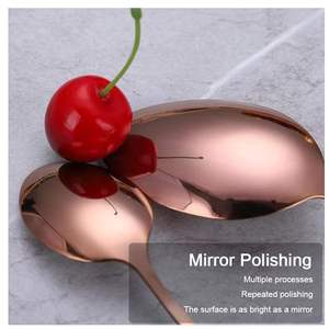 Ensemble de couverts en acier inoxydable 5 pièces, finition miroir, pour la maison, l'hôtel, le restaurant, au meilleur prix. - Product Image 3