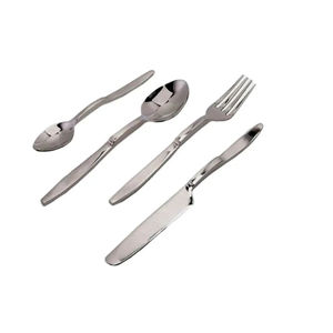 Ensemble de couverts classiques modernes en acier inoxydable, cuillère, fourchette, couteau, passe au lave-vaisselle, légers, pour la maison, la cuisine, le restaurant - Product Image 1