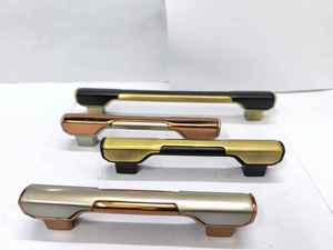 kitchen furniture aluminum <b>pull</b> cabinet handle cupboard handles <b>pulls</b> door cardboard <b>drawer</b> knobs tube bar modern gunmetal grey - Product Image 2