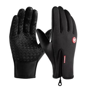 Hot Selling Touchscreen Custom Anti <b>Slip</b> Silicone Gel Winter Thermal Warm Fleece Lining Running Cycling Racing Gloves - Product Image 1