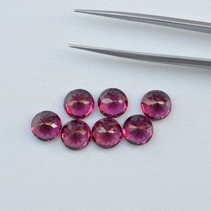 Pierre précieuse naturelle Umbalite grenat 8 mm, taille brillant ronde facettée, pierre de naissance, vente en gros pour fabricants de bijoux, articles avec livraison gratuite - Product Image 2