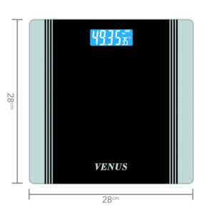เครื่องชั่งน้ำหนักดิจิตอล VENUS EPS-1199 SILVER ความแม่นยำสูง รับน้ำหนักได้ 180 กก. หน้าจอ LCD กระจกนิรภัย ใช้พลังงานจากแบตเตอรี่ ทนทาน พกพาสะดวก สำหรับใช้ในบ้าน - Product Image 1