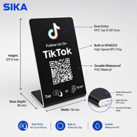 Support d'affichage NFC sans contact personnalisé SIKA avec code QR pour cartes-cadeaux Google Play et avis Google – Présentoir de codes QR