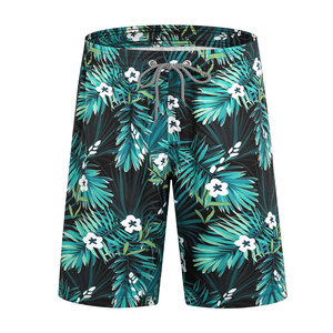 Short de bain imprimé par sublimation, vêtements de plage, short de bain personnalisé, longueur genou, unisexe, polyester, vente en gros - Product Image 1