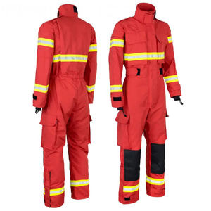 Camisa y Pantalones Resistentes al Fuego y a las Llamas, Ropa de Seguridad Reflectante para Bomberos, Uniformes de Trabajo Personalizados al por Mayor - Product Image 4