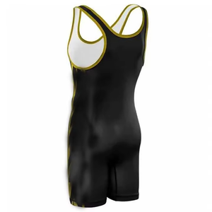 Combinaison de lutte personnalisée de haute qualité pour hommes, OEM ODM, logo personnalisé, vêtements de sport, combinaison de compression pour entraînement en salle de sport, vente en gros - Product Image 3