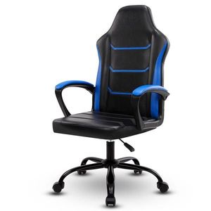 Sedia da Gaming/Ufficio Executive con Braccioli 3D, Poggiapiedi, Altezza Regolabile, Girevole, in Pelle PU - Product Image 1