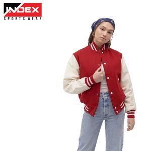 Blouson universitaire sur mesure pour femme, style streetwear, coupe bomber, vêtement d'extérieur d'hiver pour la production de collections de vêtements - Product Image 2