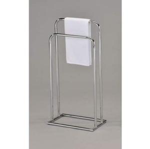 Porte-serviettes autoportant moderne en métal à 3 niveaux, support incurvé pour serviettes de bain, rangement et présentation pour salle de bain, prix raisonnable - Product Image 2