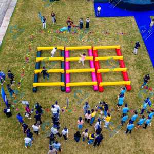 Circuito de Team Building Inflable de PVC para Exteriores a Precio Accesible, Thuy Linh Vietnam, Tránsito Seguro, Todas las Estaciones, Portátil, Fácil Instalación - Product Image 5