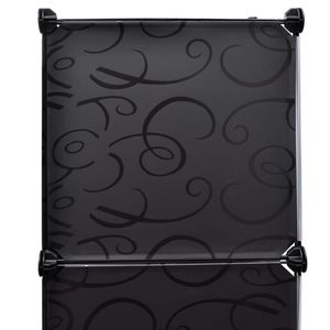 Cabinet modulare in bianco e nero a 9 scomparti 14.6 sistemi e organizer "x 45.3" x 59.1" - Product Image 5