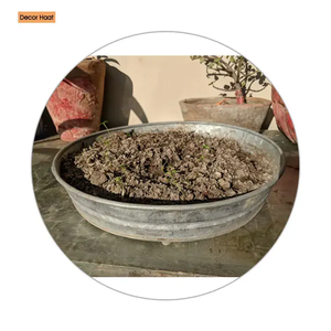 Bac à plantes en métal classique unique de grande taille fabriqué en Inde pour une utilisation intérieure et extérieure à la maison et au jardin - Product Image 5