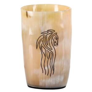 Vaso vikingo de cuerno de búfalo hecho a mano, accesorios para beber. - Product Image 1