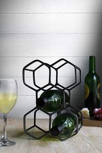 Elegante Botellero de Hierro para Mesa, Decoración de Comedor con Estructura Metálica Resistente y Almacenamiento de Botellas con Estilo - Product Image 4