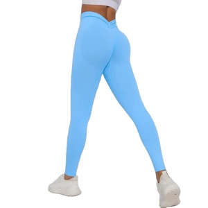 Leggings de Yoga Tejidos sin Costuras para Mujer, de Alta Calidad, Elegantes, Personalizados, de Spandex y Poliéster, al por Mayor 2026 - Product Image 3