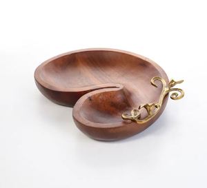 Nuevo Diseño: Bandeja Doble para Comida de Cuerda Tejida Negra con Cuencos Metálicos, Apta para Lavavajillas, Diseño Minimalista para Uso Doméstico - Product Image 5