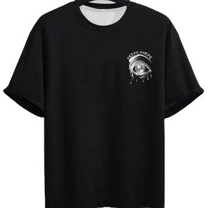 Camiseta de algodón suave 100% lavada con ácido Vintage impresa personalizada para hombres Gimnasio de fitness digital Hecho en Pakistán - Product Image 1