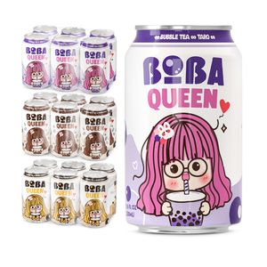 Nuevo Boba Queen, Té de Burbujas Enlatado de 330 ml, con Glucosa, Sabor a Café, Etiqueta Privada Personalizada, Vietnam - Product Image 2