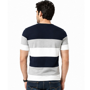 เสื้อยืดคอตตอนถักแบบสั่งทำพิเศษสำหรับผู้ชาย OEM ODM ผ้าฝ้าย 100% นุ่ม สบาย ระบายอากาศดี คอกลม แขนสั้น ใส่ได้ทุกวัน สไตล์ลำลอง ผลิตจากโรงงาน - Product Image 2