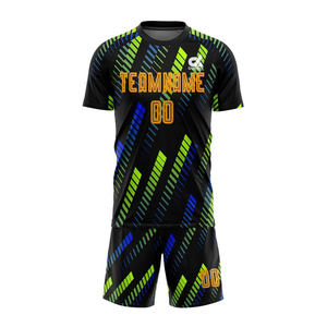 Uniformes de fútbol antibacterianos de verano de secado rápido de la mejor calidad para adultos, camiseta de fútbol de poliéster con impresión de logotipo personalizado - Product Image 3