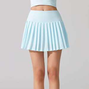 Shorts-jupe en coton personnalisés avec logo, vêtements de sport pour la gym, la course et l'entraînement, pantalon-jupe de sport pour femmes, jupes pour filles, haute qualité OEM - Product Image 4