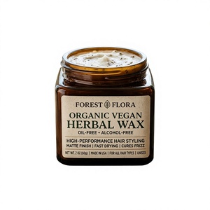 Cire capillaire végétalienne biologique de haute qualité, sans huile, sans alcool, séchage rapide, fini mat, anti-frisottis, emballage personnalisable, unisexe - Product Image 1