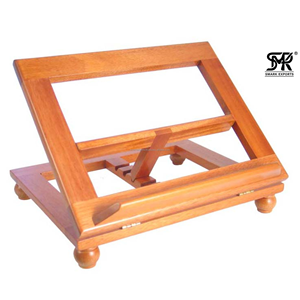 Support de lecture pliable en bois artisanal et écologique, réglable, pour Coran, Bible, livre de cuisine, ordinateur portable et bureau - Product Image 3