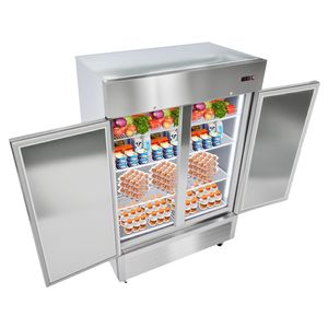Equipo de Refrigeración Comercial para Cocina, 32.2 Pulgadas de Ancho, 43.2 Pies Cúbicos, Descongelación Automática, Refrigeración Vertical con Puertas Dobles 8 - Product Image 1