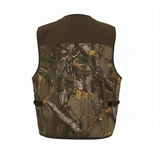 Vente en gros de gilets de chasse sans manches pour hommes, personnalisés, en tissu Oxford polyester/coton, imperméables, coupe-vent et anti-UV, pour l'été - Product Image 2