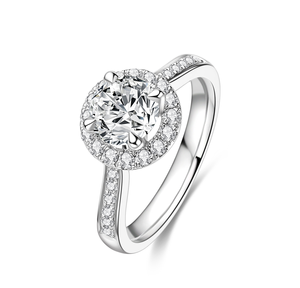 Anillo de Eternidad de Plata con Diamantes Cultivados Éticamente, Corte Brillante, Certificado IGI, para Mujer, Joyería Sostenible para Regalo de Boda o Fiesta - Product Image 1